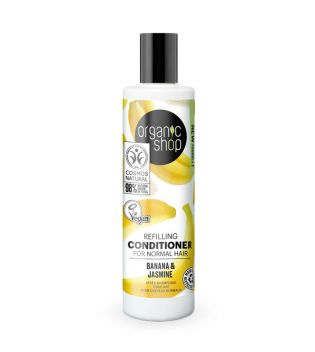 Organic Shop - Acondicionador rellenador para cabello normal - Plátano y Jazmín