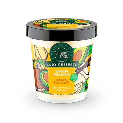 Organic Shop - *Body Desserts* - Crema corporal - Batido de platano