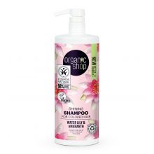 Organic Shop - Champú brillo sedoso para cabello teñido 1000ml - Nenúfar y Amaranto