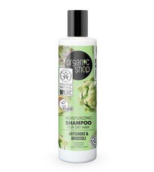 Organic Shop - Champú hidratante para cabello seco - Alcachofa y Brócoli