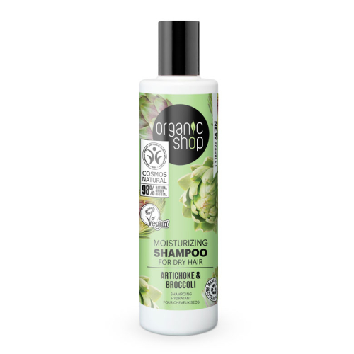 Organic Shop - Champú hidratante para cabello seco - Alcachofa y Brócoli