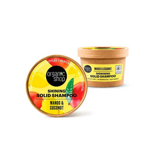 Organic Shop - Champú sólido efecto brillo - Mango y coco