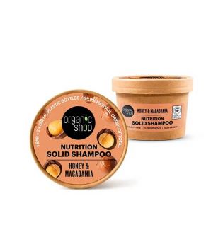 Organic Shop - Champú sólido nutritivo - Miel y macadamia