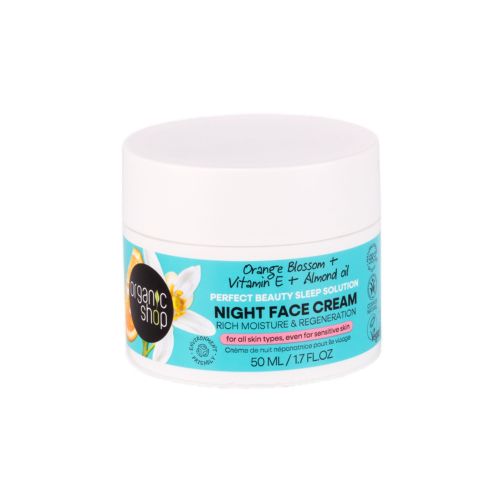 Organic Shop - Crema facial de noche hidratante y regeneradora Perfect Beauty Sleep Solution