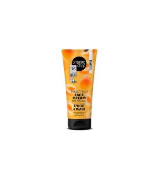 Organic Shop - Crema facial ligera hidratante para piel seca - Albaricoque y mango