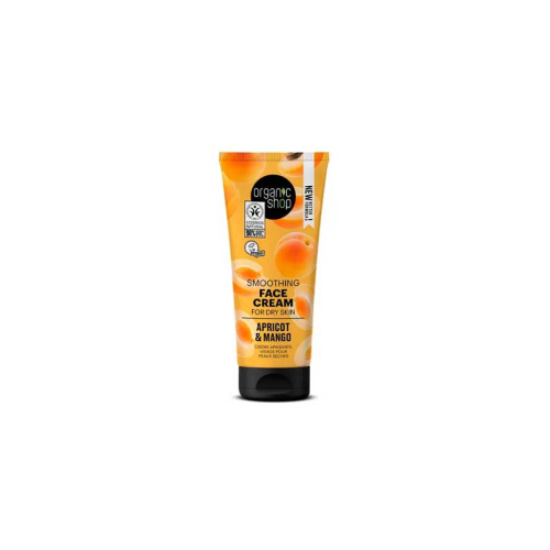 Organic Shop - Crema facial ligera hidratante para piel seca - Albaricoque y mango