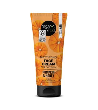 Organic Shop - Crema facial matificante para piel grasa - Calabaza y Miel