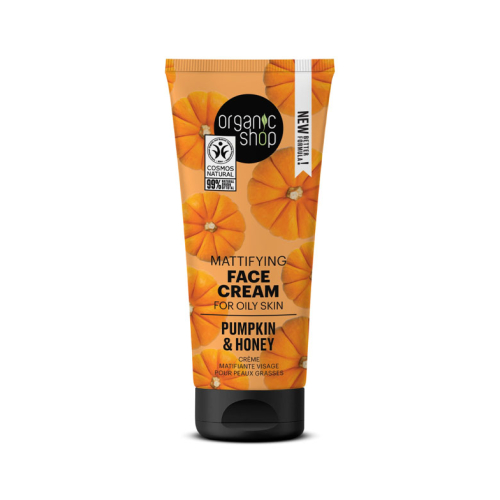 Organic Shop - Crema facial matificante para piel grasa - Calabaza y Miel