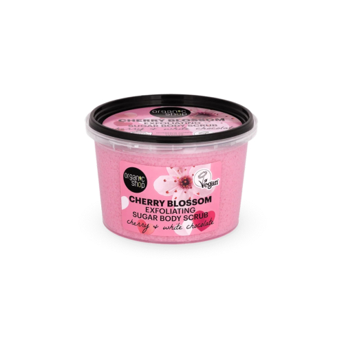 Organic Shop - Exfoliante corporal Cherry Blossom - Cereza y chocolate blanco