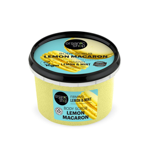 Organic Shop - Exfoliante corporal reafirmante - Lemon macaron
