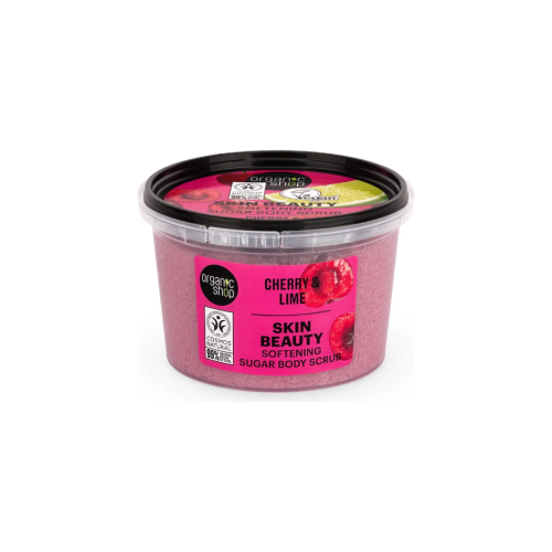 Organic Shop - Exfoliante corporal Skin Beauty - Cereza y lima