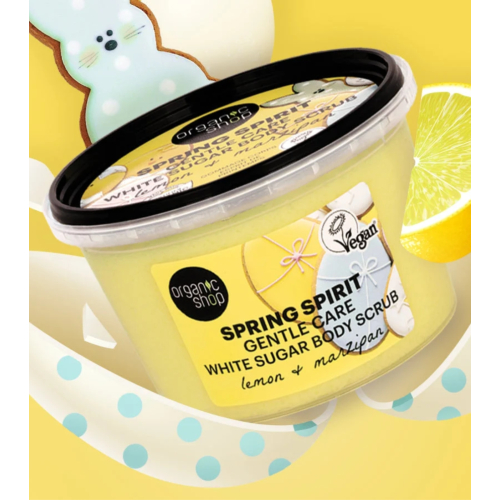 Organic Shop - Exfoliante corporal Spring Spirit - Limón y mazapán