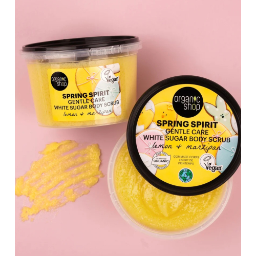 Organic Shop - Exfoliante corporal Spring Spirit - Limón y mazapán