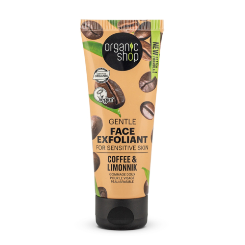 Organic Shop - Exfoliante facial suave para piel sensible - Café y Limonnik