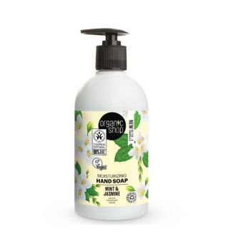 Organic Shop - Jabón de manos hidratante - Menta orgánica y Jazmín