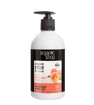 Organic Shop - Jabón de manos nutritivo - Rosa orgánica y Melocotón