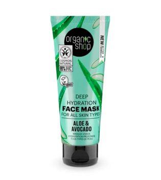 Organic Shop - Mascarilla facial de hidratación profunda - Aloe y Aguacate