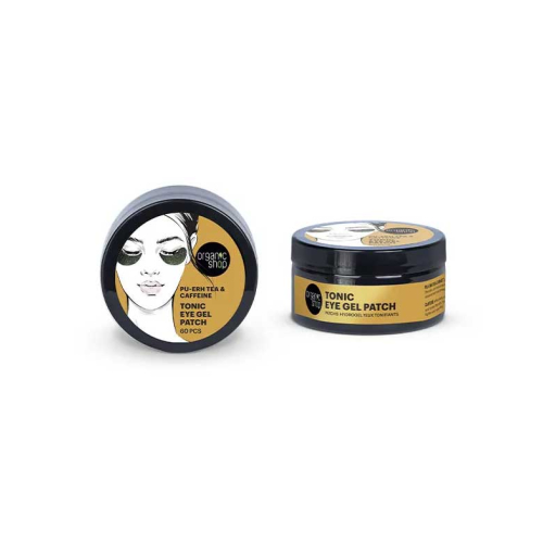 Organic shop - Parches de gel tonificantes para el contorno - Té pu-erh y cafeína