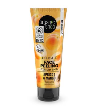Organic Shop - Peeling facial suave para piel seca - Albaricoque y Mango