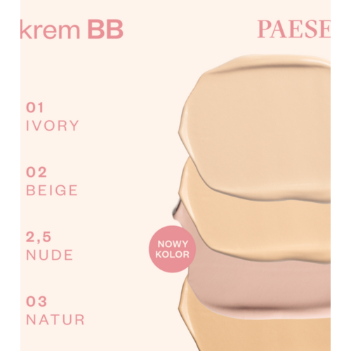 Paese Cosmetics - BB Cream con ácido hialurónico - 01N: Ivory