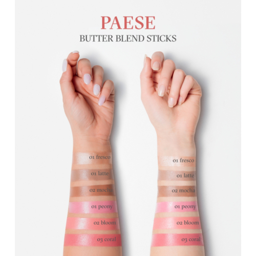 Paese Cosmetics - Colorete en stick Butter Blend - 01: Peony
