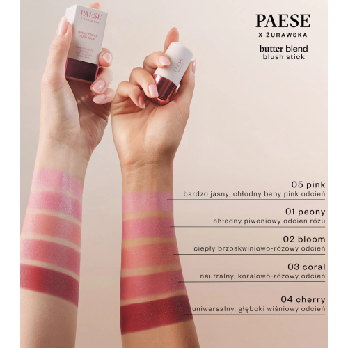 Paese Cosmetics - Colorete en stick Butter Blend - 05: Pink