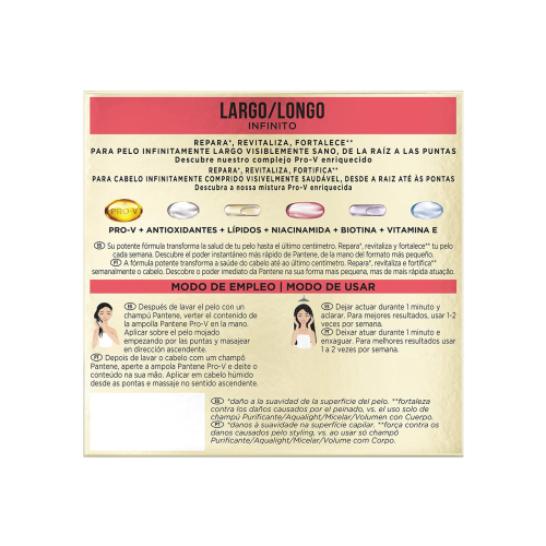 Pantene - Ampollas Largo Infinito 3x15ml
