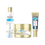 Pantene - *Hidratación & Brillo* - Pack de champú + mascarilla + sérum Pro-V Miracles