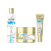 Pantene - *Hidratación & Brillo* - Pack de champú + mascarilla + sérum puntas abiertas Pro-V Miracles
