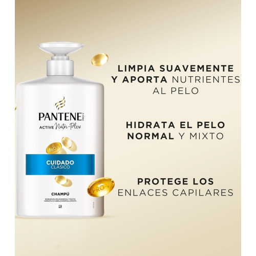 Pantene - *Nutri-Plex* - Champú Cuidado Clásico - 1L