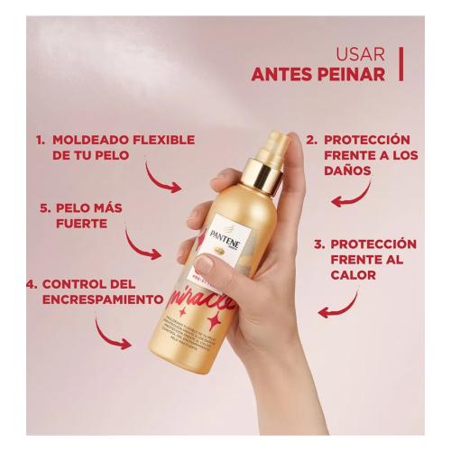 Pantene - Pack 5 en 1 - Pre-peinado + Laca ultrafuerte