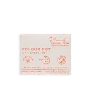 Planet Revolution - Tinte para labios y mejillas The Colour Pot - Peach Breeze