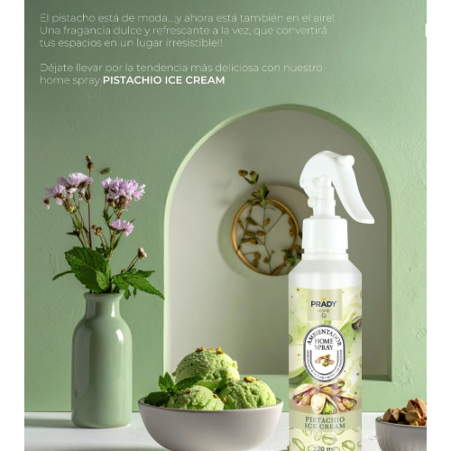Prady - Ambientador en spray para hogar 200ml - Pistachio Ice Cream