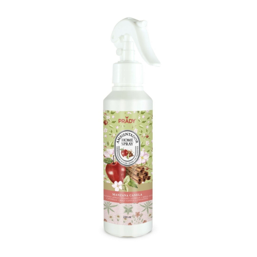 Prady - Ambientador en spray para hogar 200ml - Manzana y Canela
