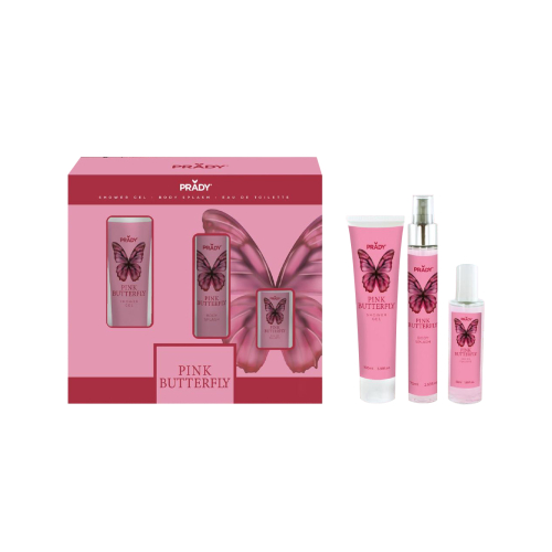 Prady - Pack para el cuidado del cuerpo - Pink Butterfly
