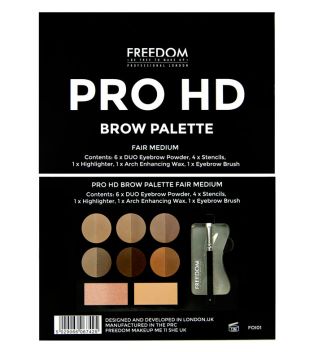 ProArtist Freedom - Paleta para Cejas Pro HD - Fair Medium