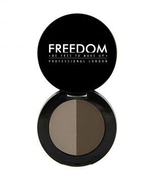 ProArtist Freedom - Sombra para cejas en polvo Duo Brow - Medium Brown