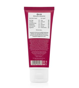 Q+A Skincare - Crema hidratante facial con ácido hialurónico