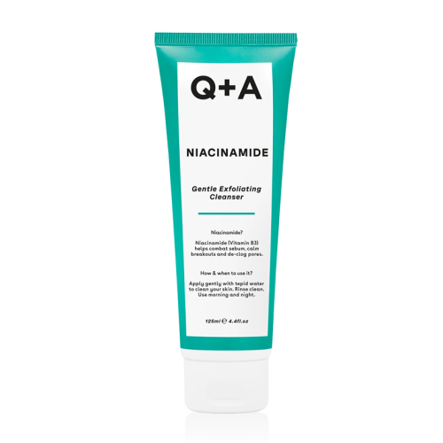 Q+A Skincare - Limpiador exfoliante facial con niacinamida