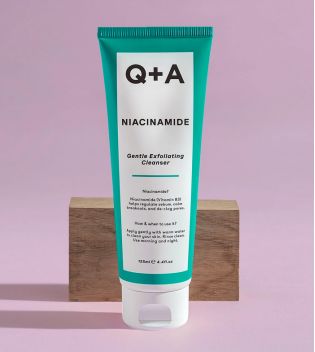 Q+A Skincare - Limpiador exfoliante facial con niacinamida