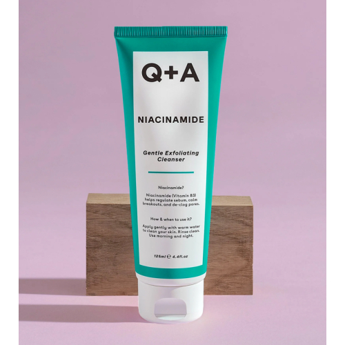 Q+A Skincare - Limpiador exfoliante facial con niacinamida