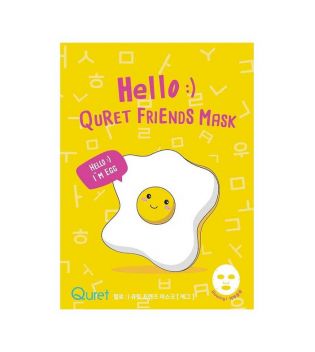Quret - Mascarilla Hello Friends - Egg