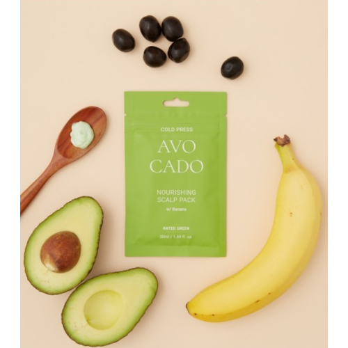 Rated Green - Mascarilla hidratante para el cuero cabelludo Cold Press 50ml - Avocado