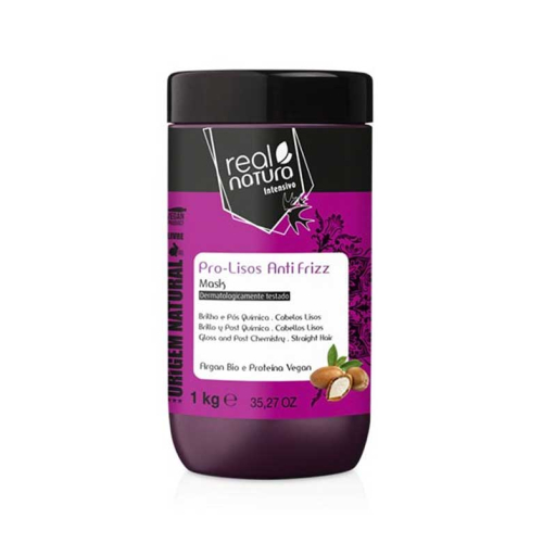 Real Natura - Mascarilla capilar Pro Lisos Anti frizz Intensivo 1kg
