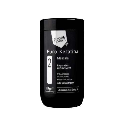 Real Natura - Mascarilla capilar reparadora Puro Keratina 1kg