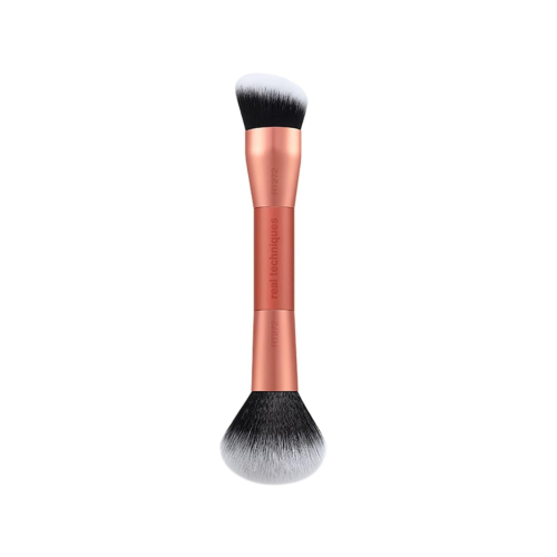 Real Techniques - Brocha doble para base de maquillaje Liquid & Powder - RT272