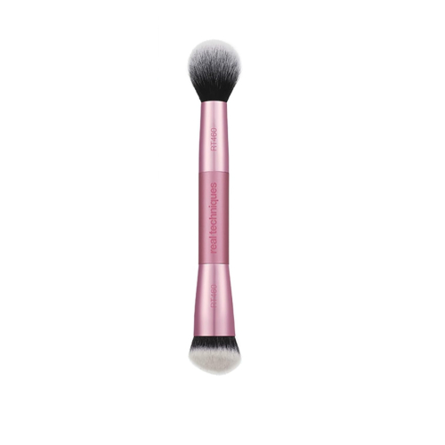 Real Techniques - Brocha doble para iluminador Highlight & Detail