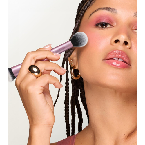 Real Techniques - Brocha doble para iluminador Highlight & Detail