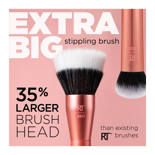 Real Techniques - Brocha para base de maquillaje Extra Big Stippling Brush - 260