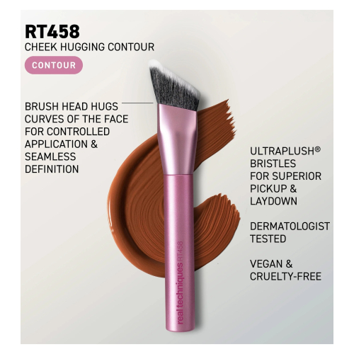 Real Techniques - Brocha para contorno Cheek Hugging Contour - RT458